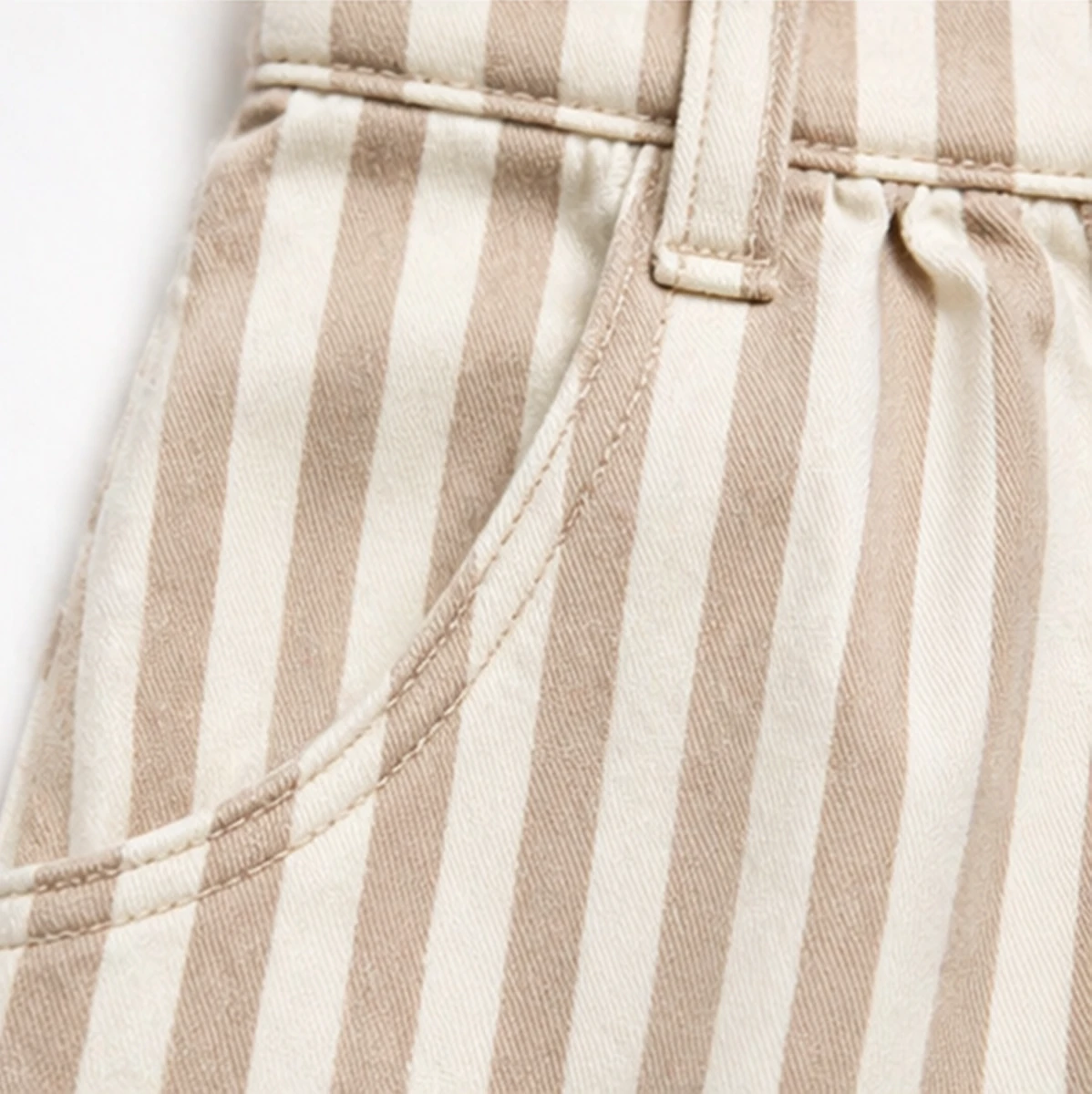 KIZ ÇOCUK 5-8 YAŞ ÇİZGİLİ HAM KOT KOT ETEK 