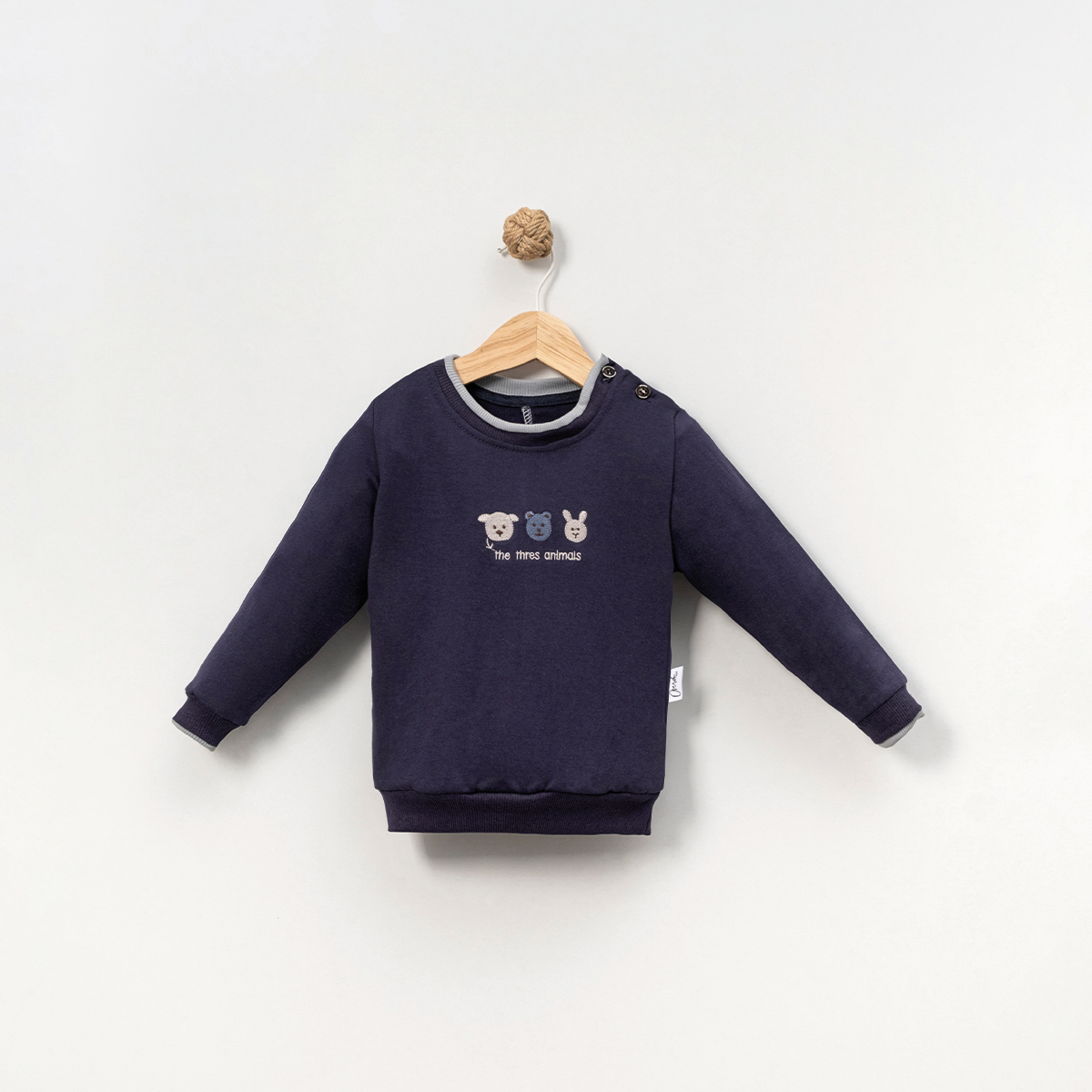 ERKEK ÇOCUK 1-4 YAŞ AYICIK NAKIŞLI SWEAT 