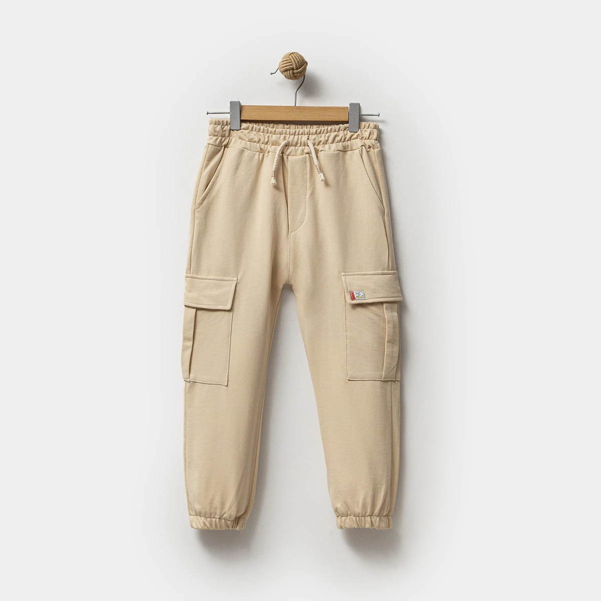 ERKEK ÇOCUK 5-8 YAŞ PAMUKLU 2 İP JOGGER PANTOLON 