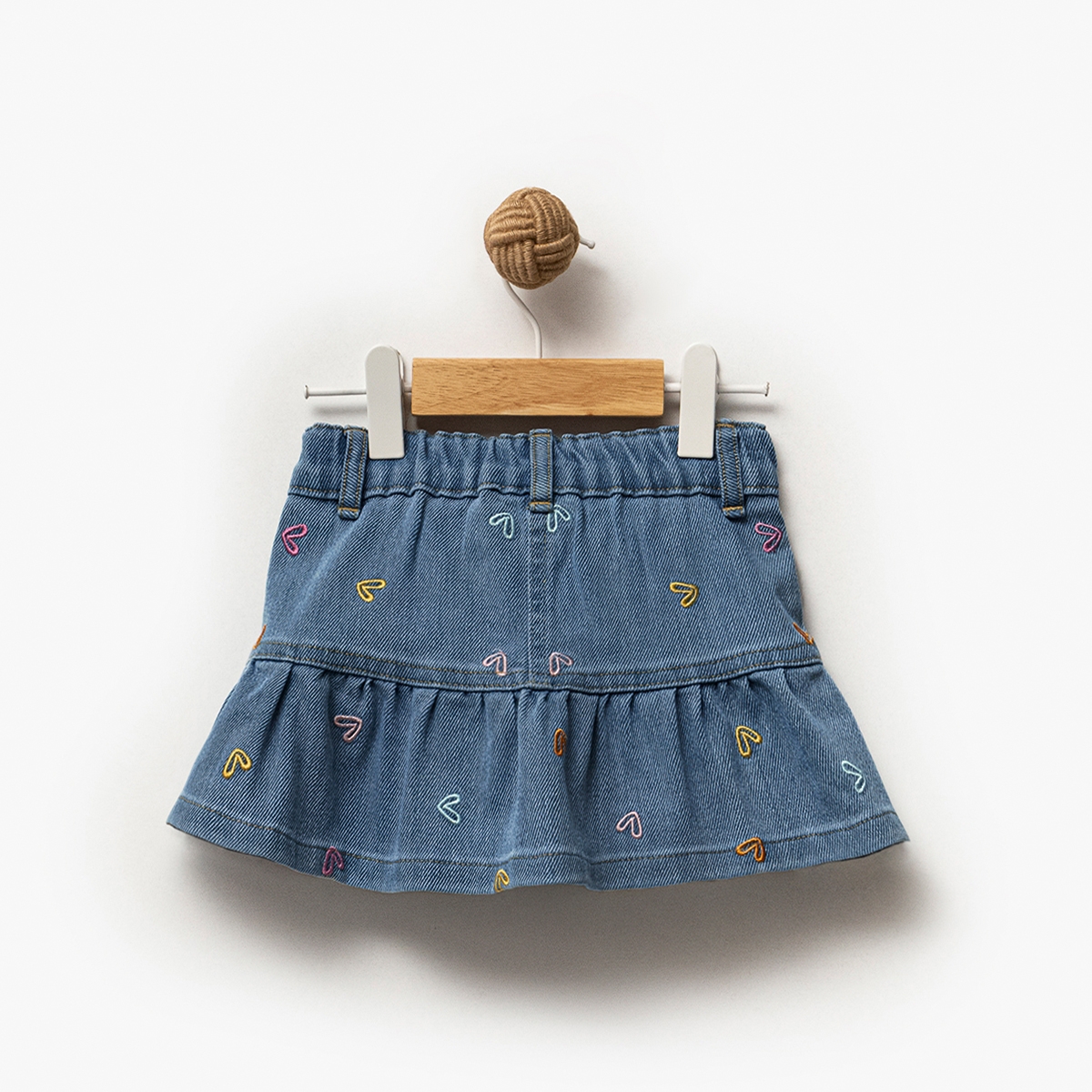 KIZ 1-4 YAŞ KALP TEMA KOT ETEK 