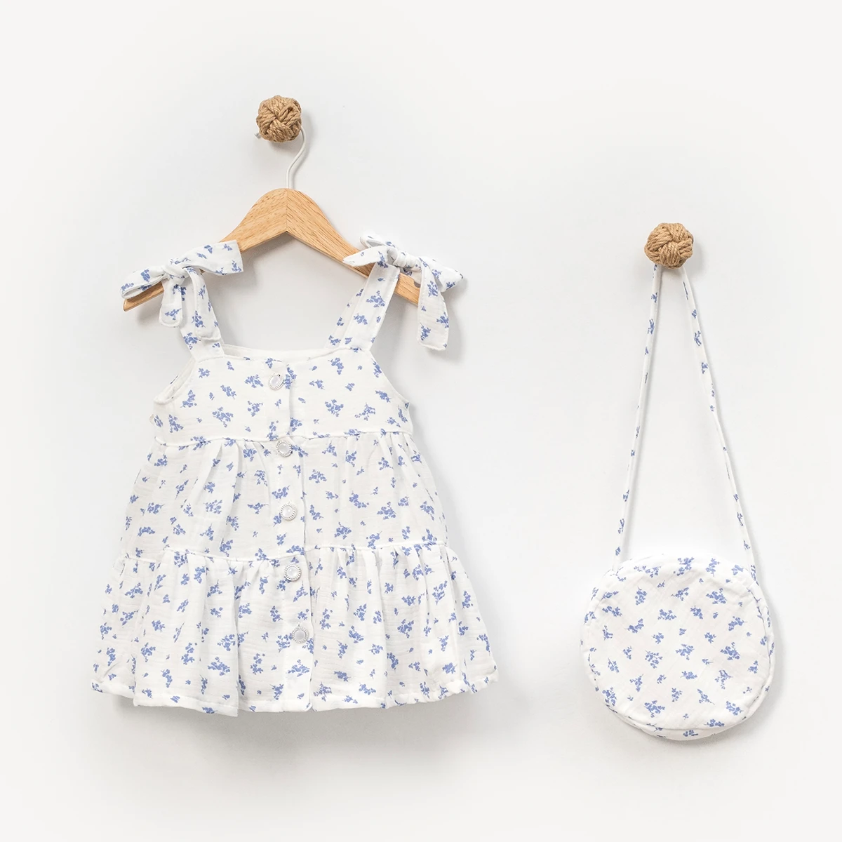 GIRLS 1-4 YEARS OLD COTTON MUSLIN DRESS -