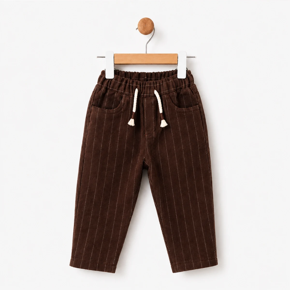 ERKEK ÇOCUK 1-4 YAŞ ÇİZGİLİ GABARDIN PANTOLON