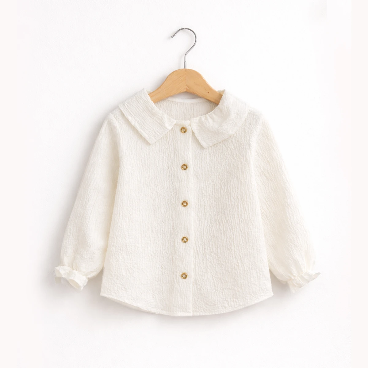 KIZ ÇOCUK 1-4 YAŞ BEYAZ GÖMLEK 