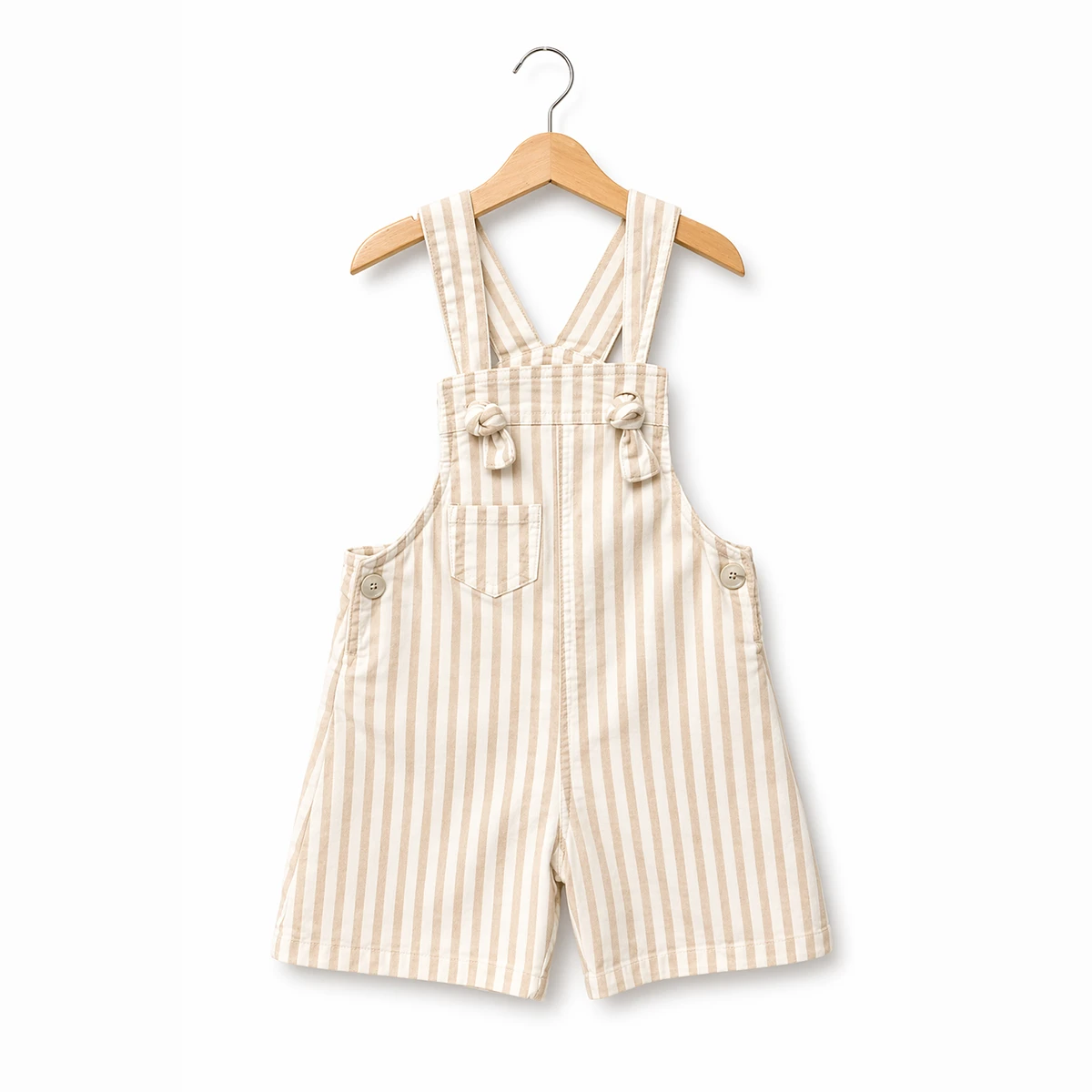 UNSEX 1-4 YAŞ ÇİZGİLİ HAM KOT ŞORT SALOPET 