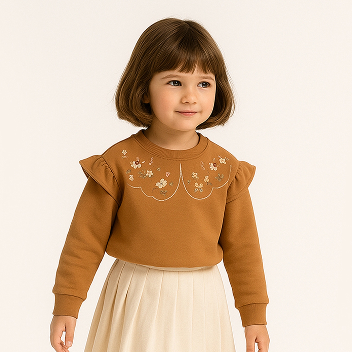 KIZ ÇOCUK 1-4 YAŞ NAKIŞLI SWEAT