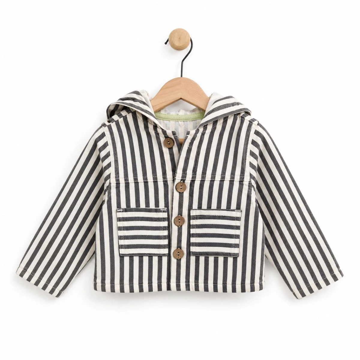 BOY 1-4 YEARS OLD STRIPED RAW JACKET