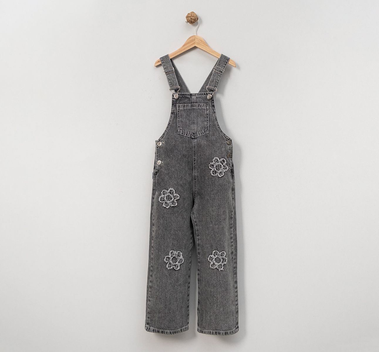 KIZ ÇOCUK 5-8 YAŞ PAPATYA TEMA NAKIŞLI KOT SALOPET 