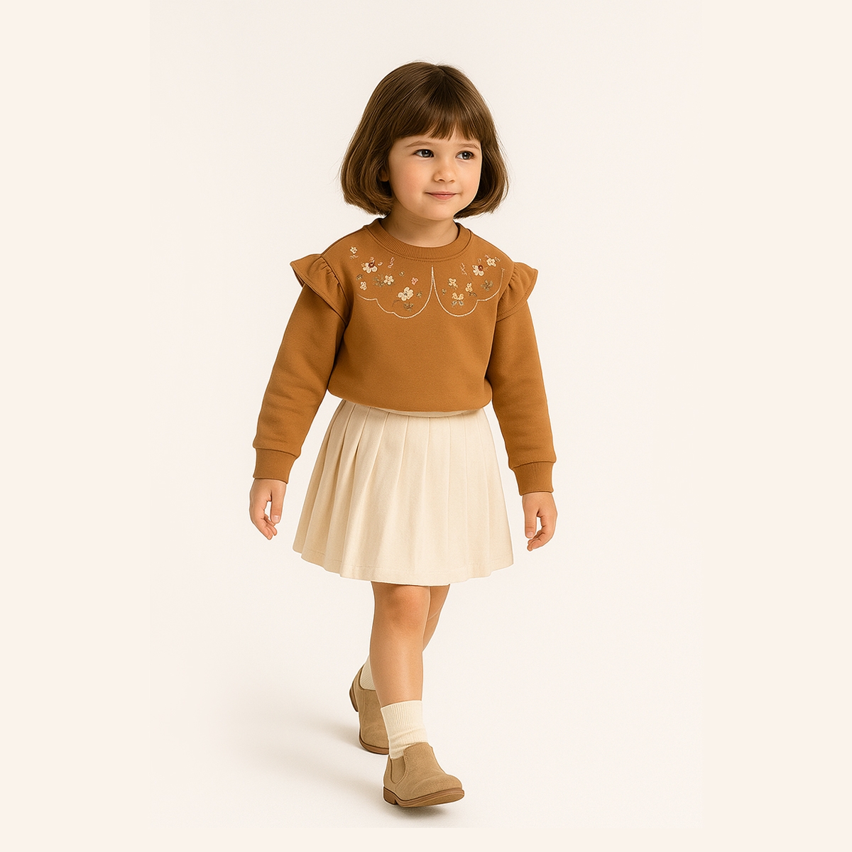 KIZ ÇOCUK 1-4 YAŞ NAKIŞLI SWEAT