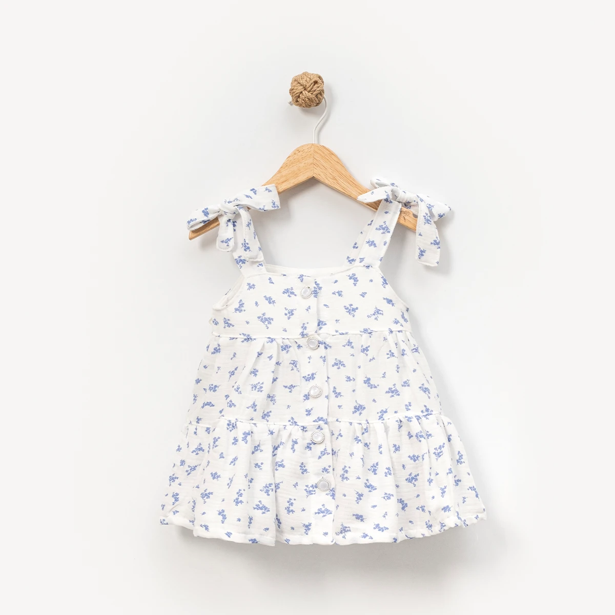 GIRLS 1-4 YEARS OLD COTTON MUSLIN DRESS -