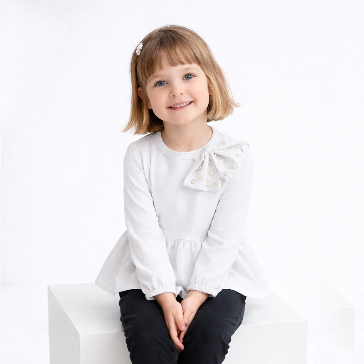 KIZ ÇOCUK 1-4 YAŞ FİYONKLU BLUZ