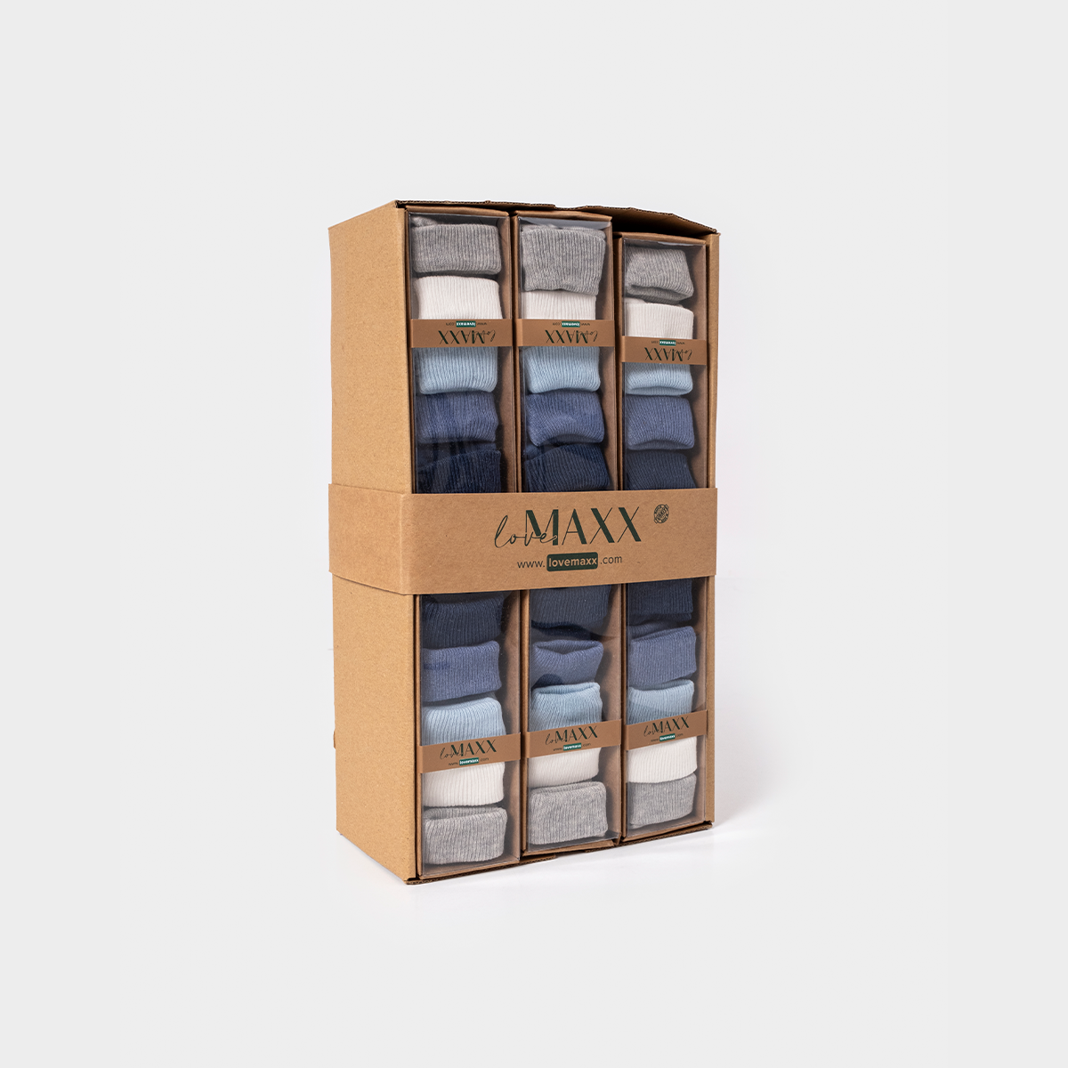 ERKEK ÇOCUK 0/3-3/6 AY 5Lİ ÇORAP 12Lİ KUTU