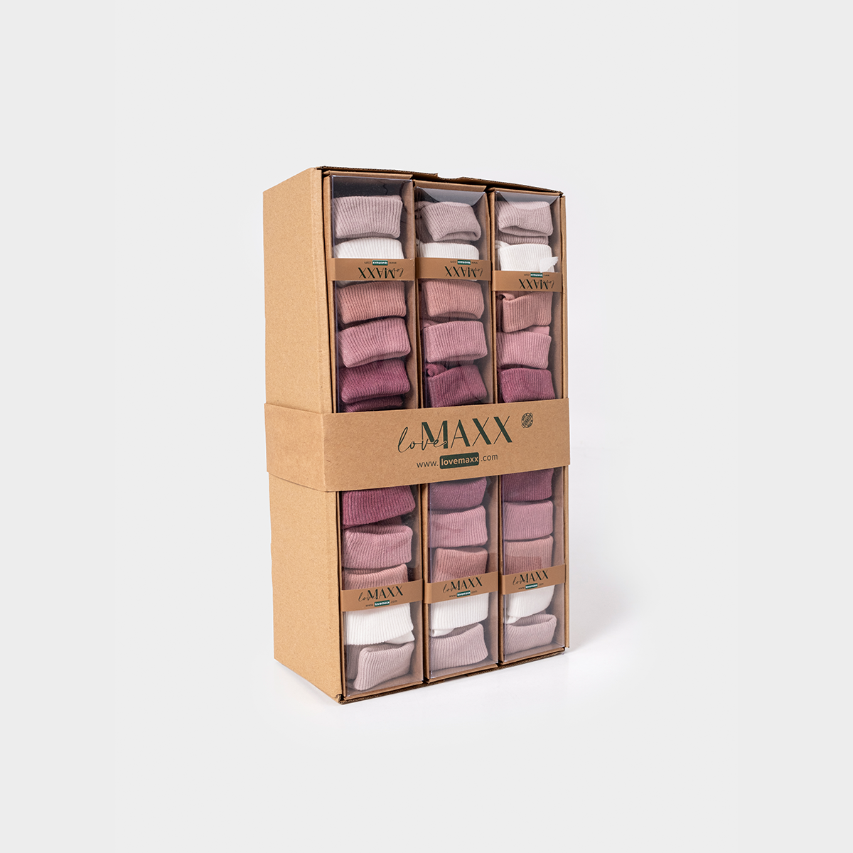 KIZ BEBEK 0/3-3/6 AY ASORTİ 5Lİ ÇORAP 12Lİ KUTU 