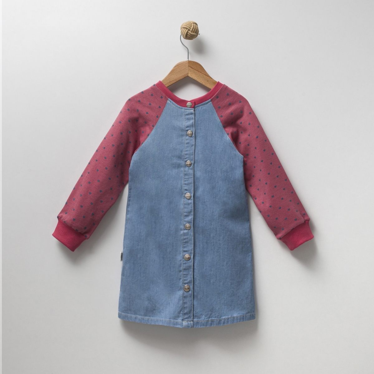 OVERDO BASKILI KOT ELBİSE 