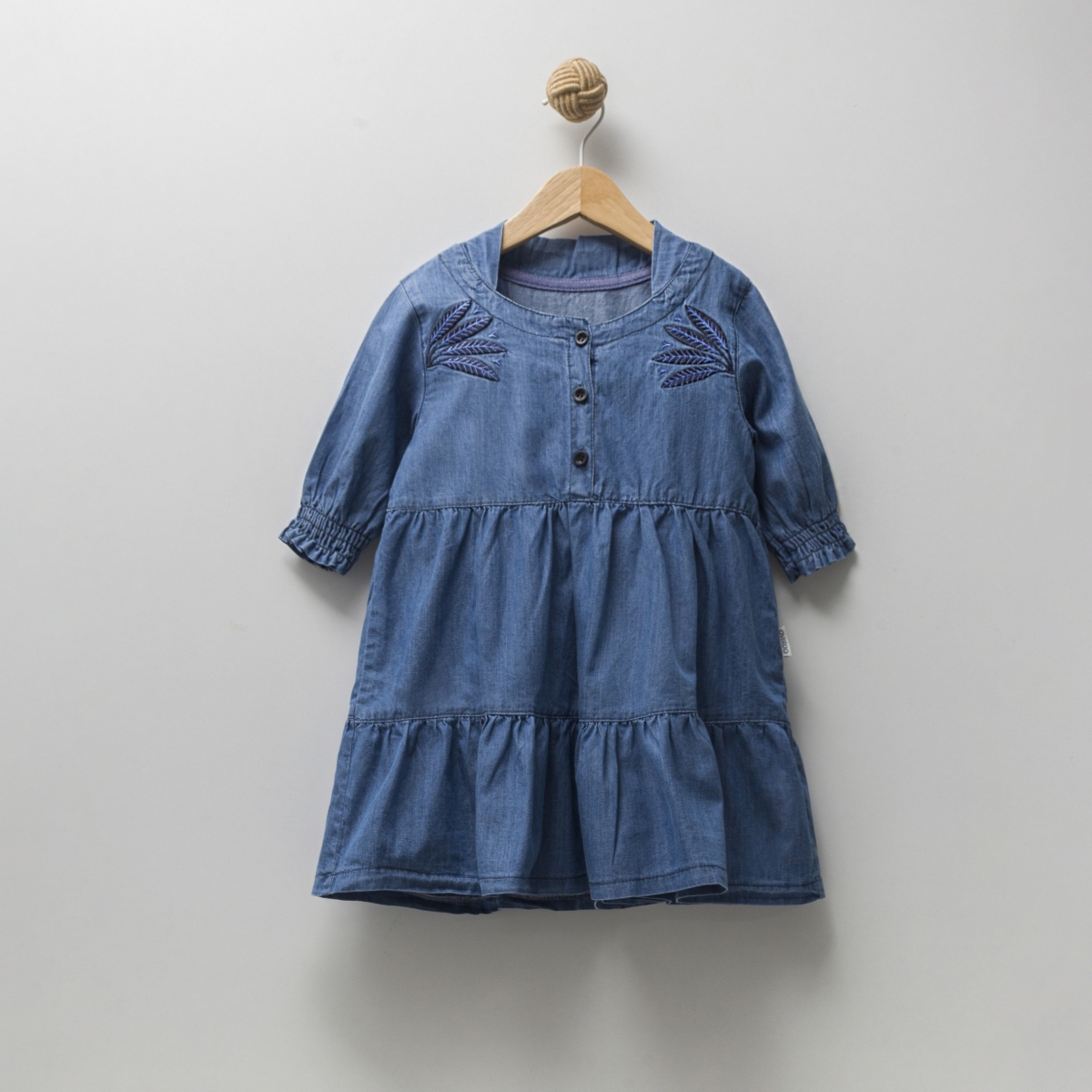 OVERDO NAKIŞLI KIZ KOT ELBİSE 