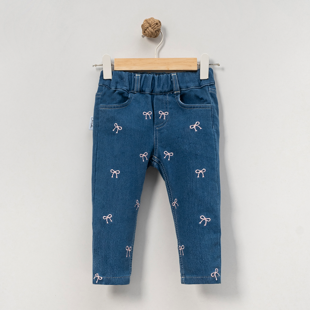 KIZ ÇOCUK 1-4 YAŞ FİYOK NAKIŞLI PANTOLON 