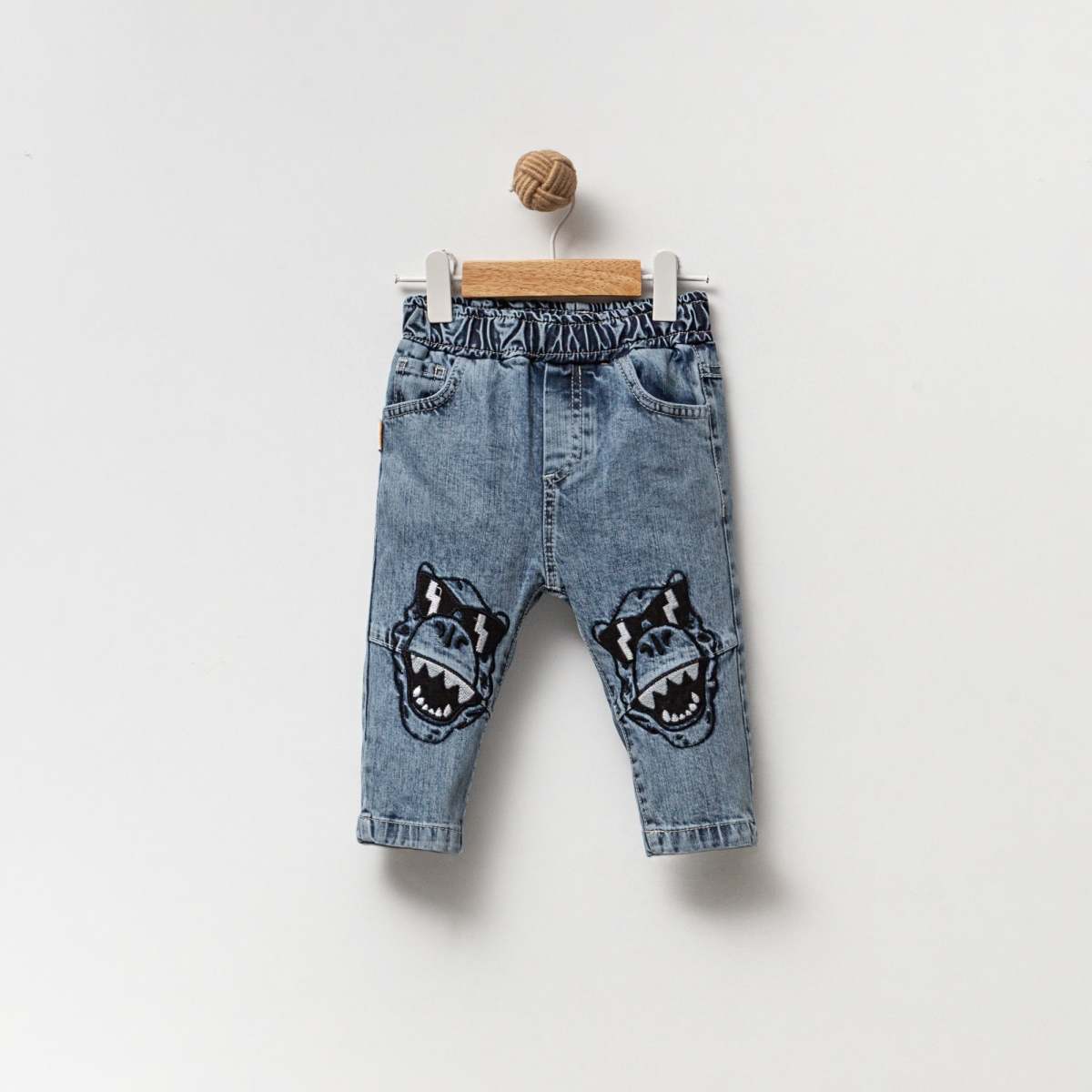 BOYS 1-4 AGE EMBROIDERED JEANS