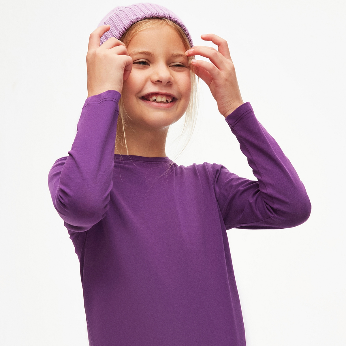 UNISEX 1-4 YAŞ UZUN KOL BASİC TSHİRT 