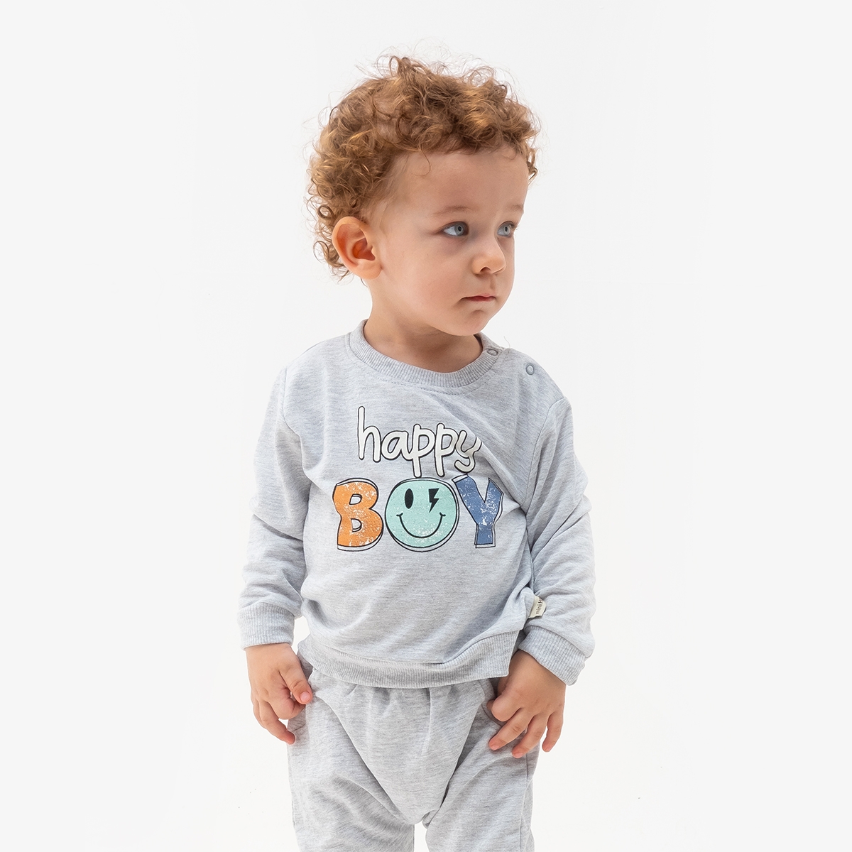 BABY BOY 9-24 MONTHS HAPPY BOY PRINTED TRACKSUIT