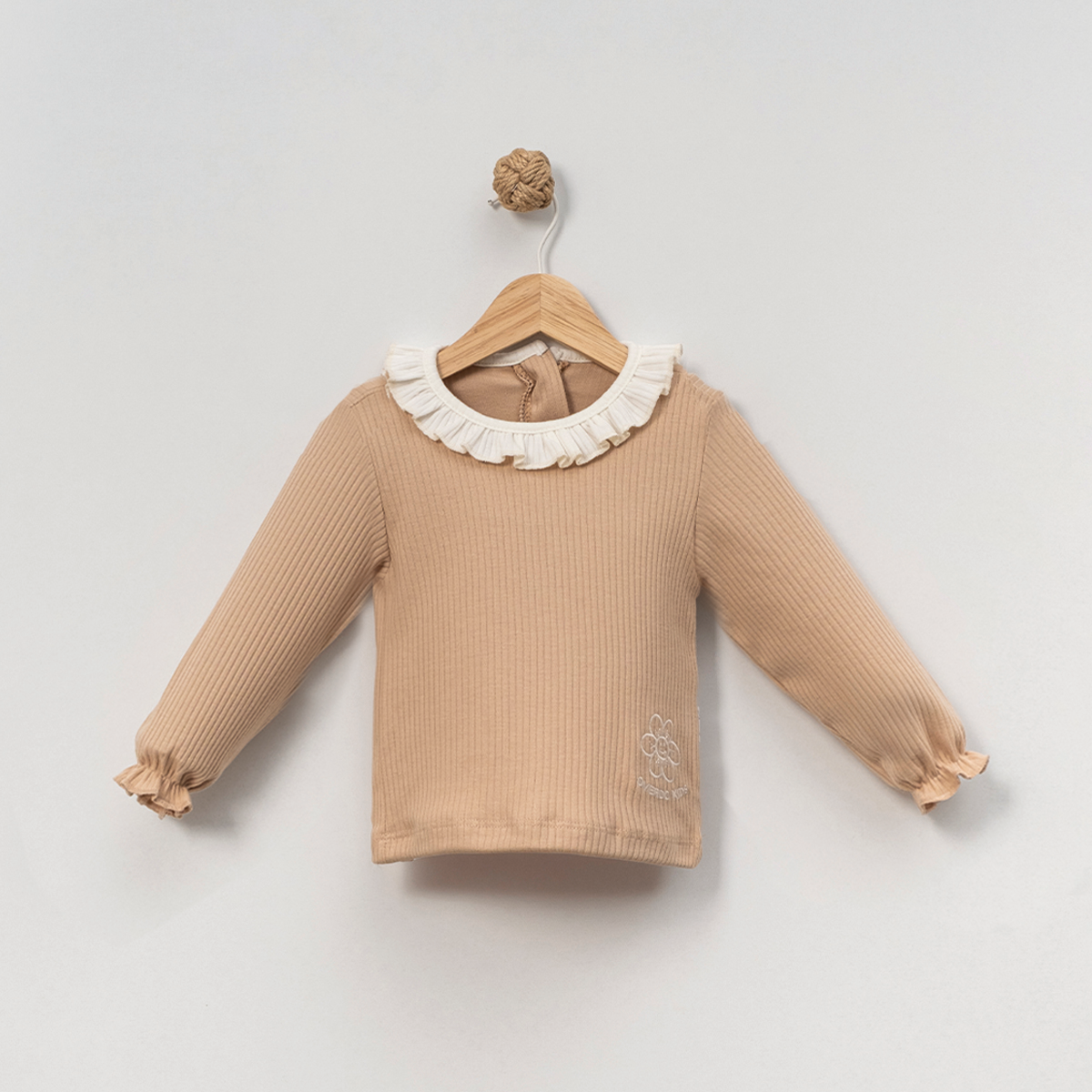 ДЕВОЧКА 1-4 ЛЕТ КОФТА С КРУГЛЫМ ВОРОТНИКОМ 