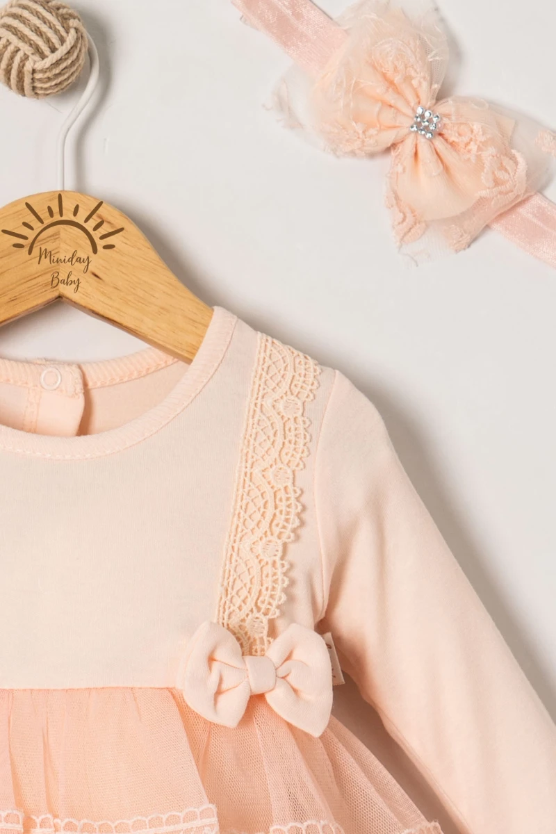 KIZ BEBEK 3-12 AY MOONFLOWER TOKALI ELBİSE