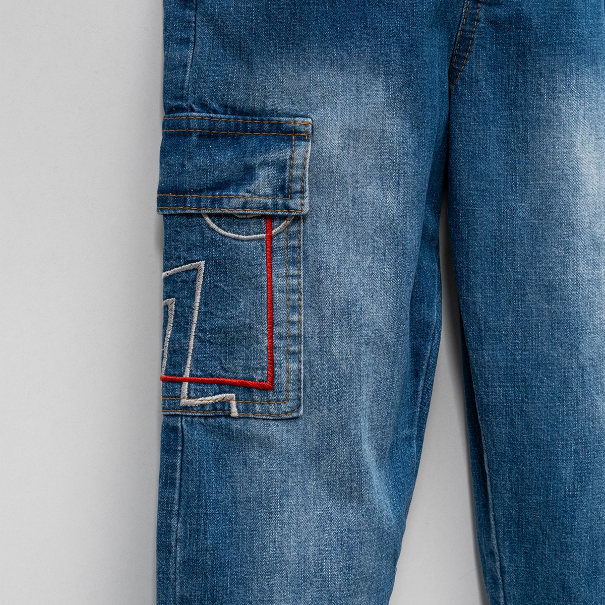 ERKEK 6-8 YAŞ NAKIŞLI KOT SALOPET 