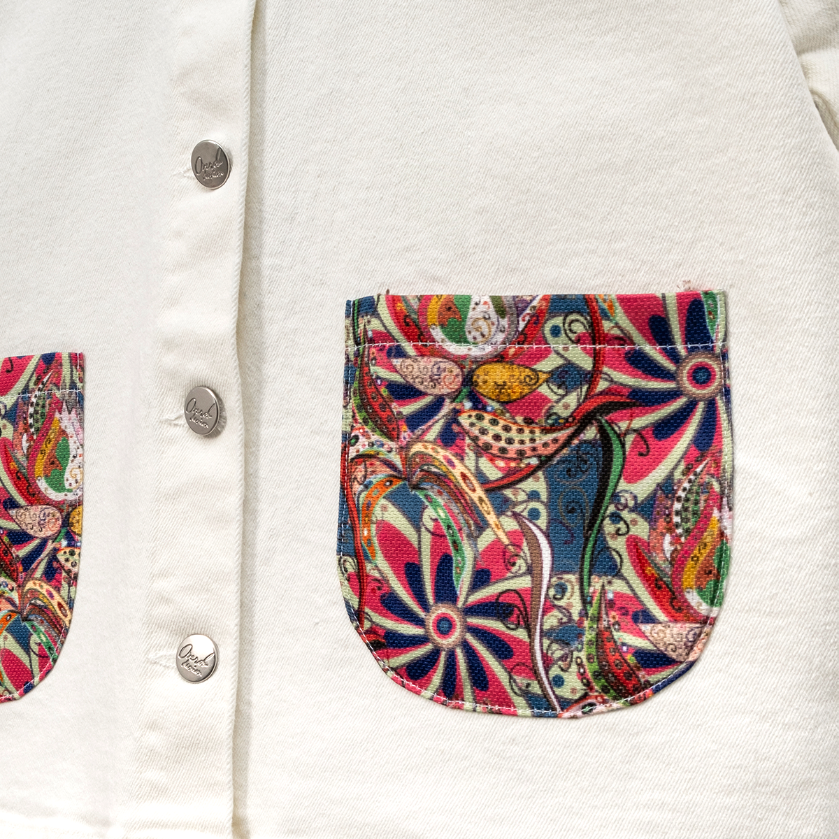 KIZ ÇOCUK 5-8 YAŞ DİJİTA LCEPLİ HAM CEKET 