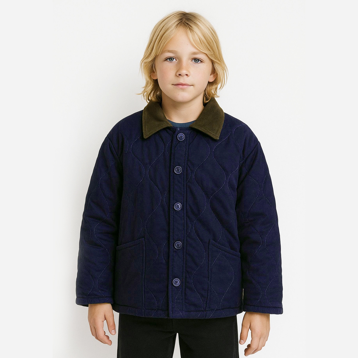 МАЛЬЧИК 9-12 ЛЕТ КУРТКА С ВЕЛЬВЕТОВЫМ ВОРОТНИКОМ