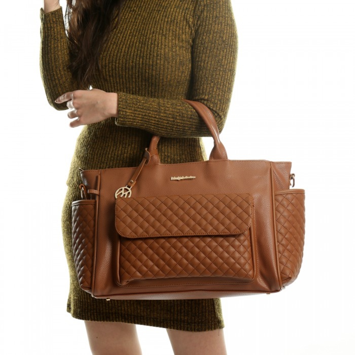 ATHENA ANNE- BEBEK ÇANTASI 45 CM X 33 CM X 16 CM - GRİ