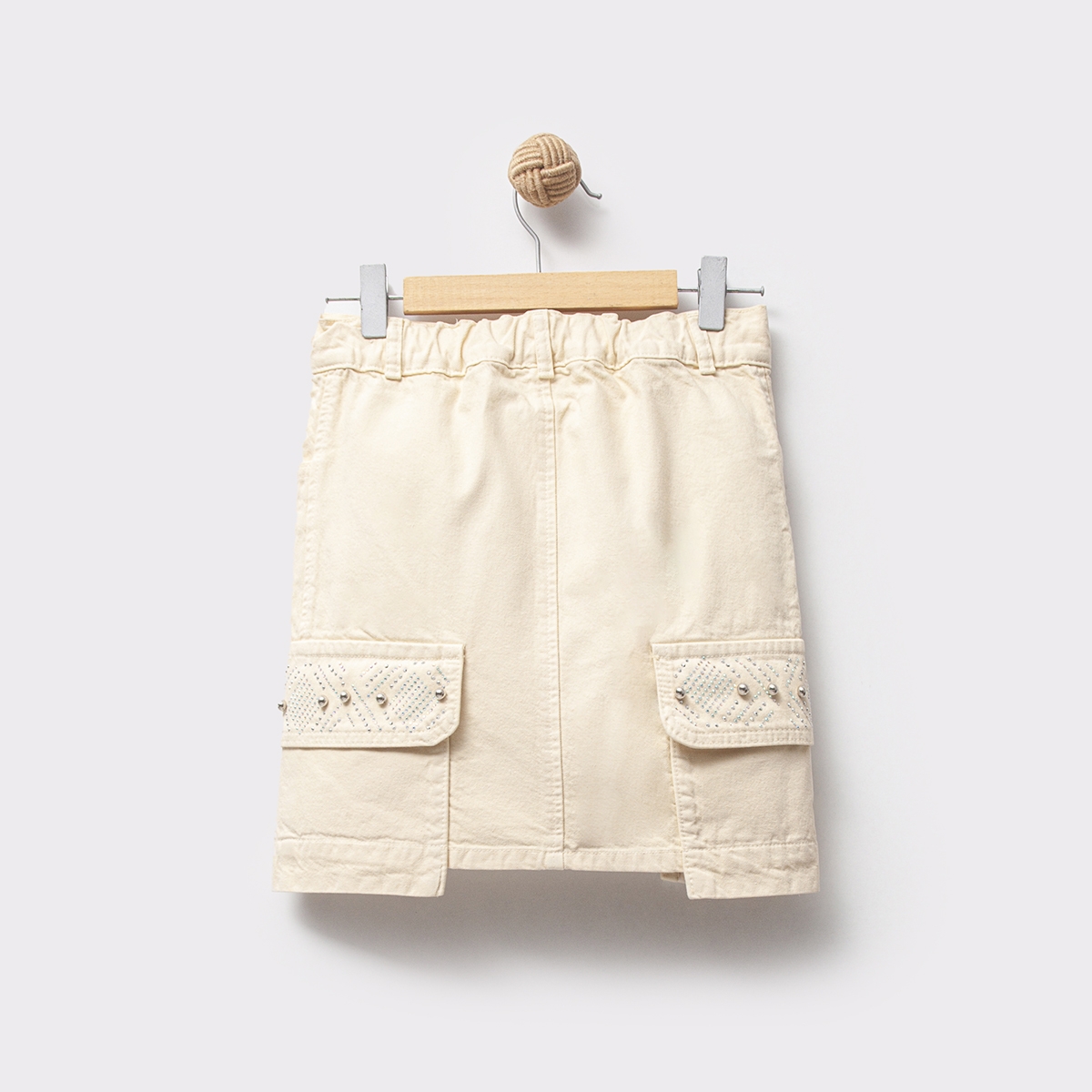 OVD KIZ ÇOCUK 5-8 YAŞ TAŞ BASKILI HAM ETEK