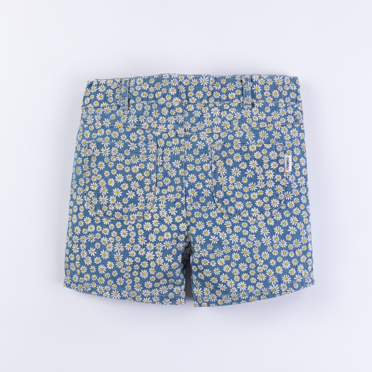 KIZ 3-7 YAŞ ARASI PAPATYA DESENLİ KOT ŞORT