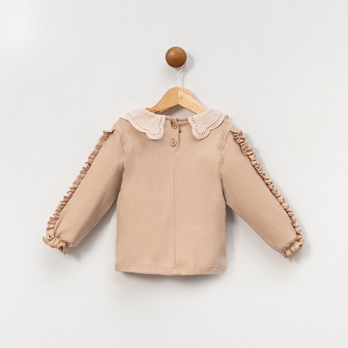 KIZ ÇOCUK 1-4 YAŞ DANTEL YAKALI SWEAT 