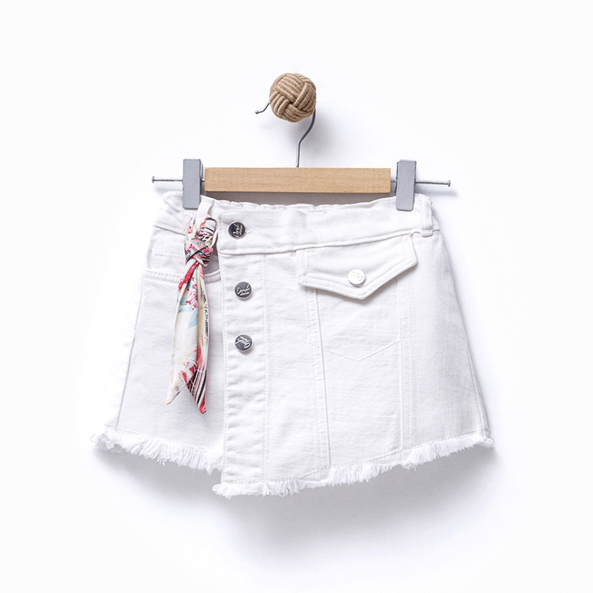 KIZ 5-8 YAŞ CEP DETAYLI HAM ETEK 