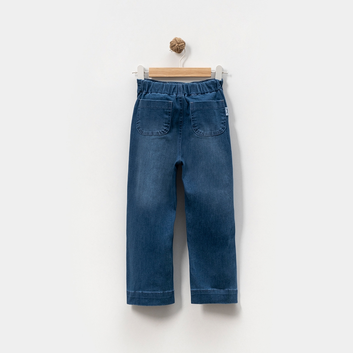 KIZ ÇOCUK 5-8 YAŞ PİLELİ KOT PANTOLON 