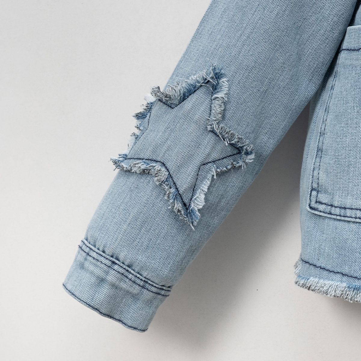 ДЕВОЧКА 5-8 ЛЕТ ДЖИНСОВАЯ КУРТКА 