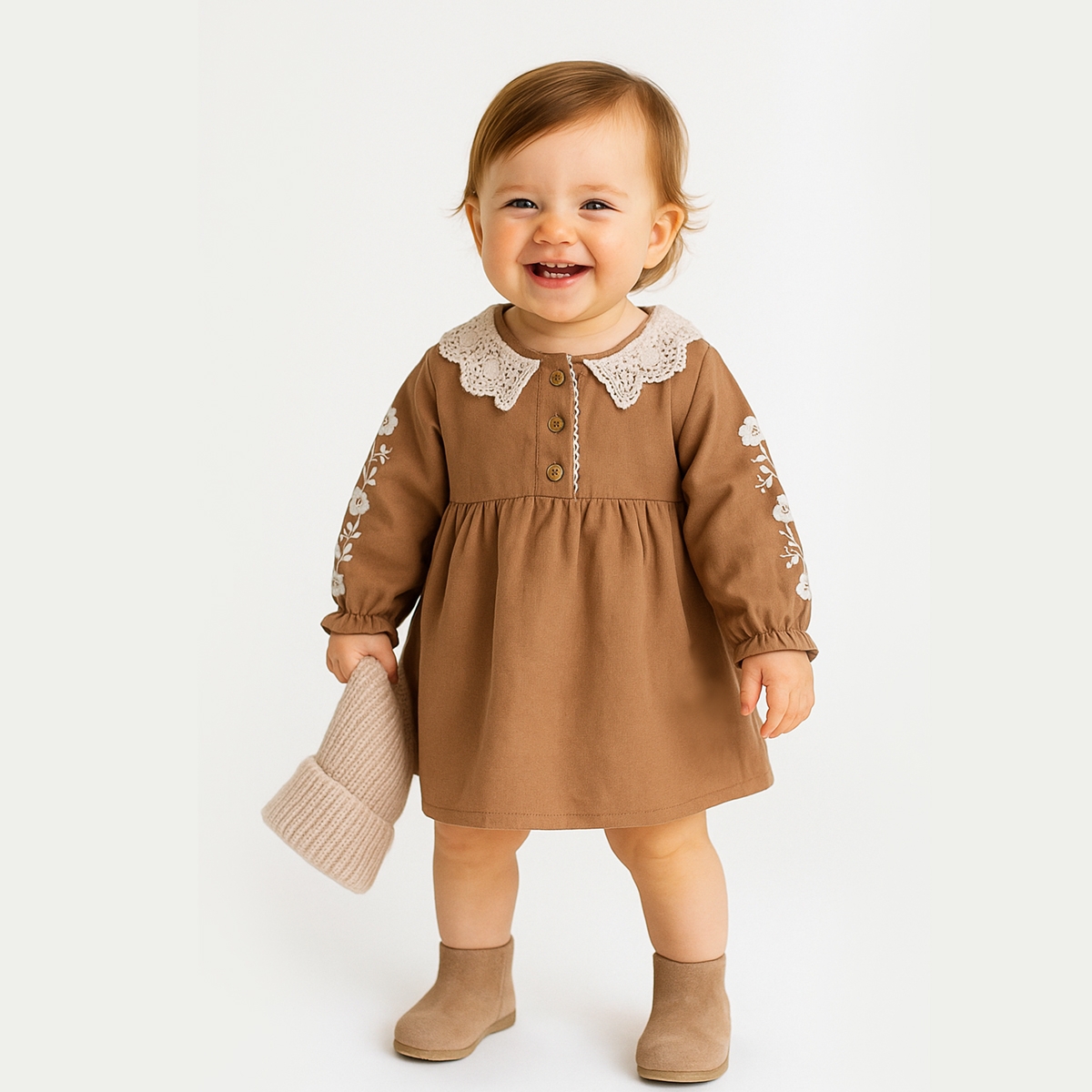 ДЕВОЧКА 1-4 ЛЕТ ПЛАТЬЕ С ВЫШИВКОЙ 