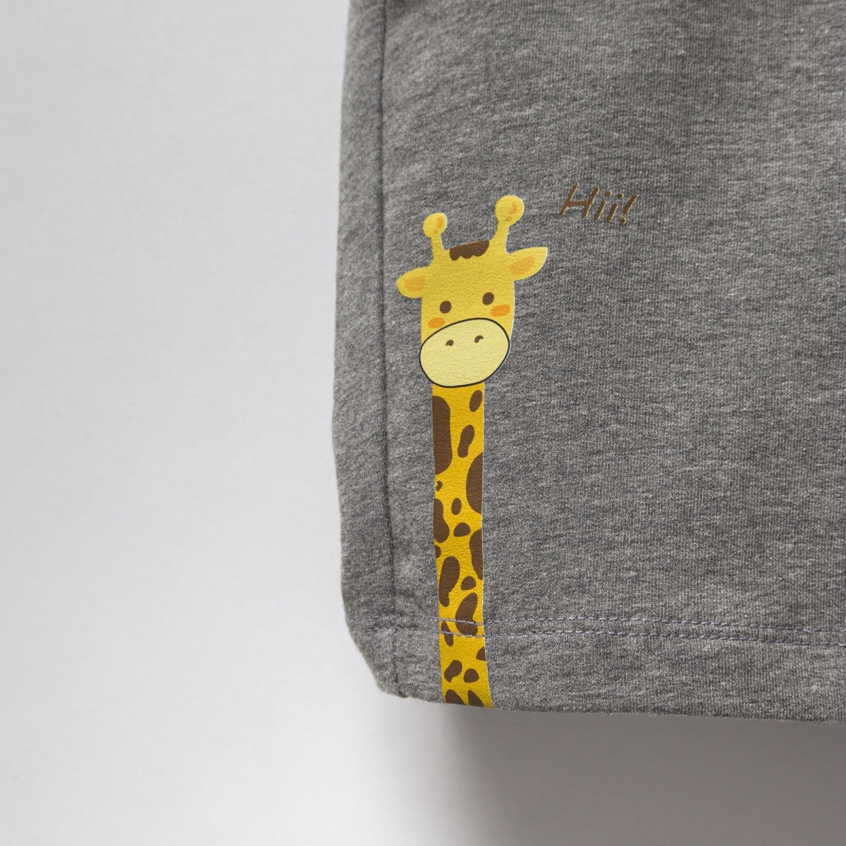 OVERDO BASKILI İKİ İP ŞORT - FÜME