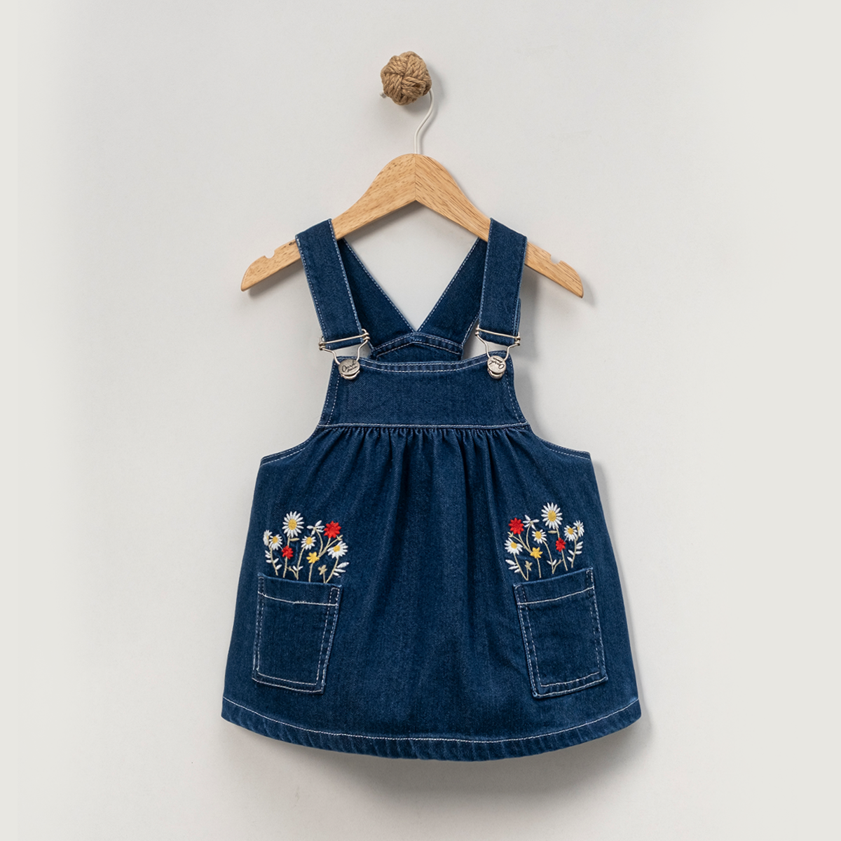 KIZ ÇOCUK 1-4 YAŞ NAKIŞLI KOT JİLE 