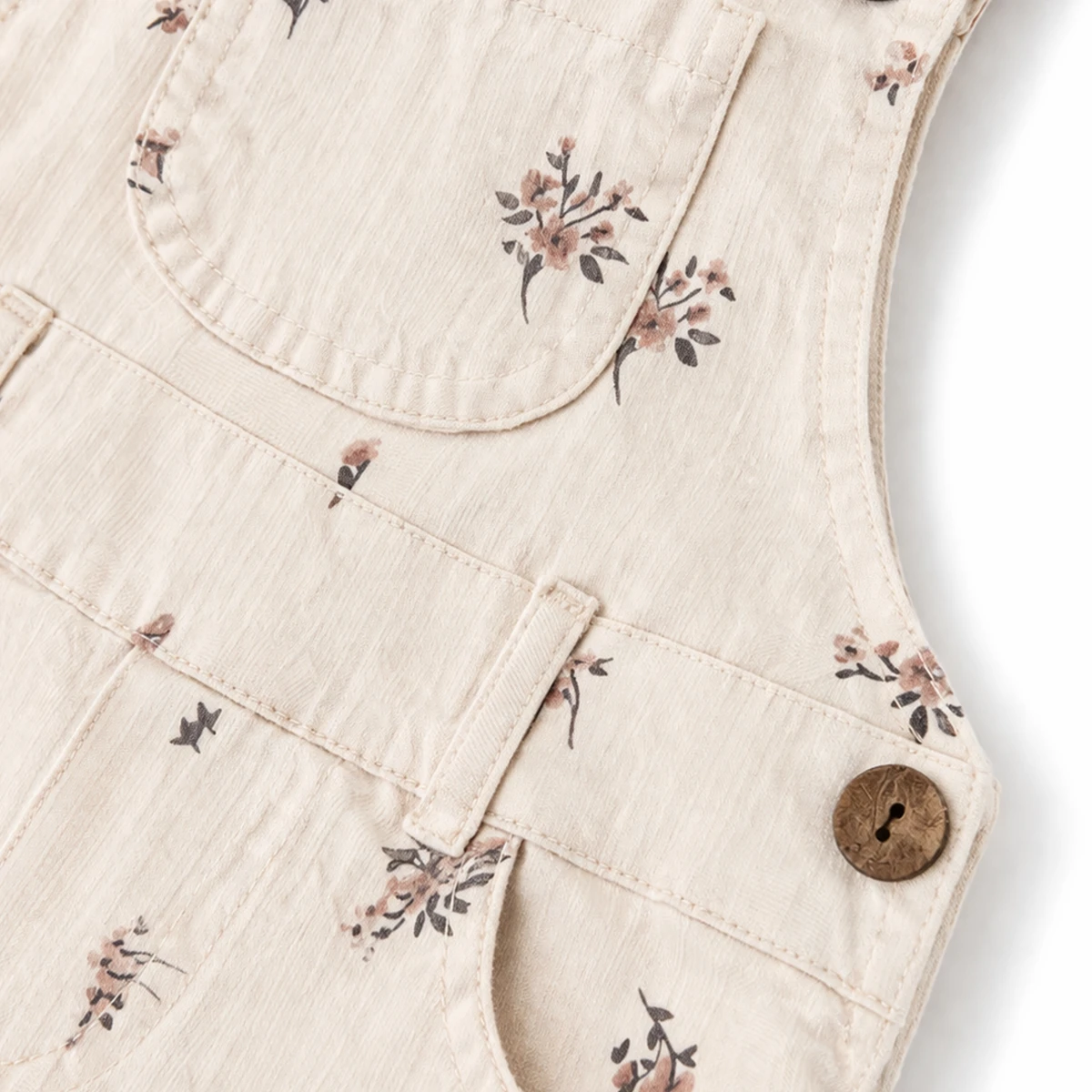 KIZ ÇOCUK 1-4 YAŞ BASKILI HAM ŞORT SALOPET