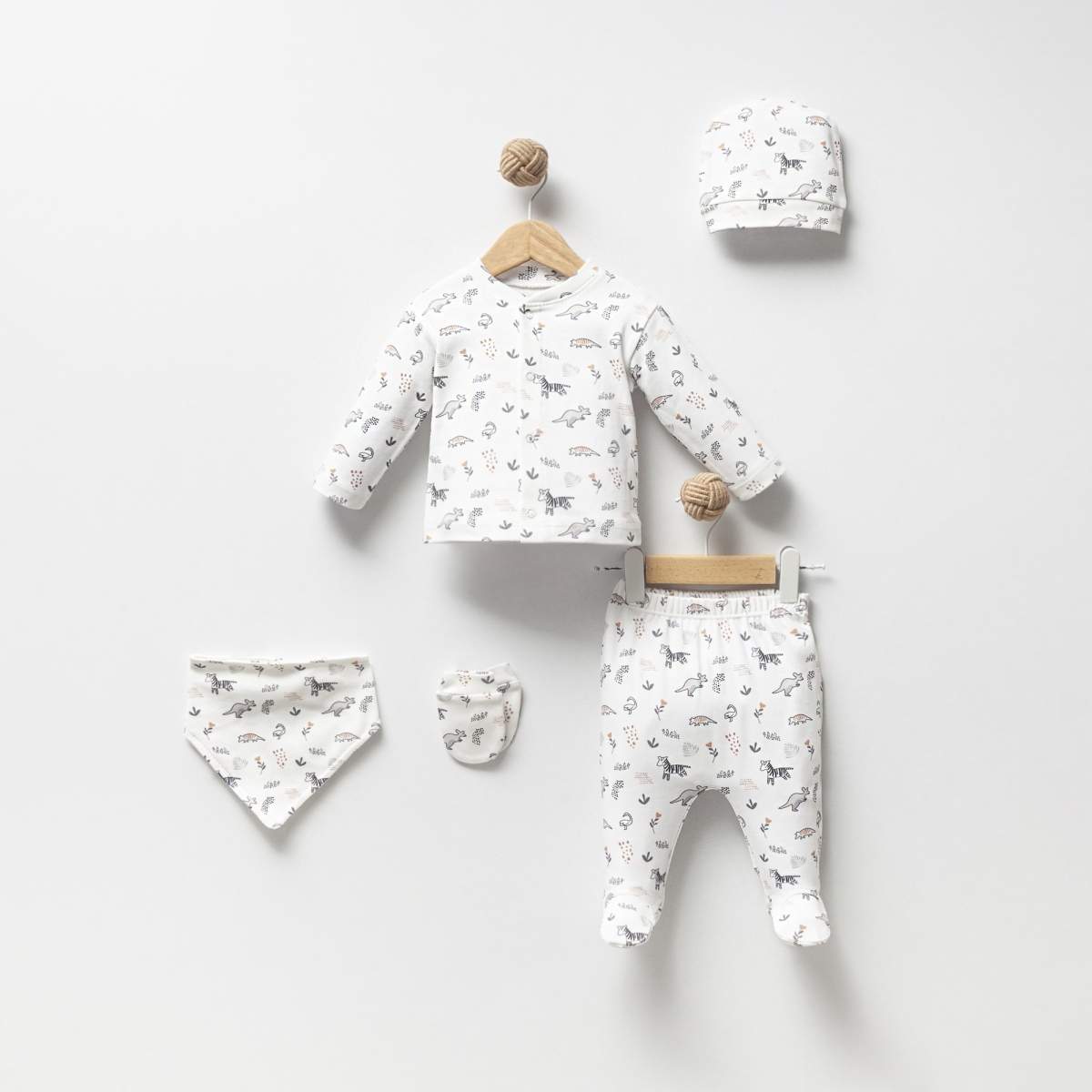 YENİDOĞAN 5 Lİ SET - BEYAZ