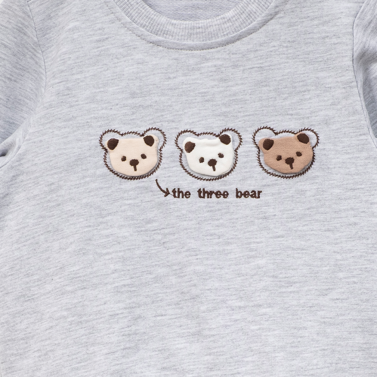 ERKEK ÇOCUK 1-4 YAŞ APLİKE AYICIKLI SWEAT 