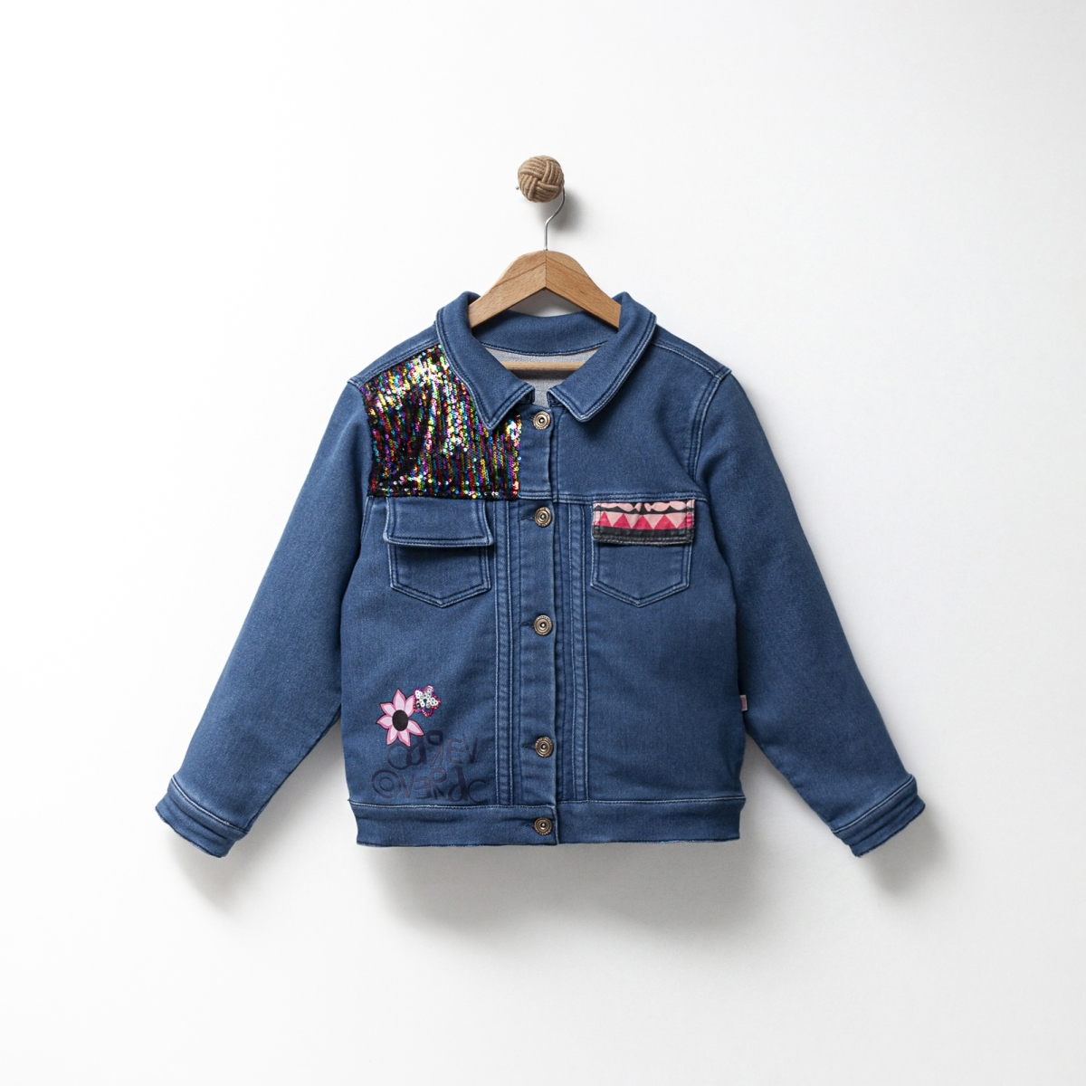 ДЕВОЧКА 7-9 ЛЕТ ДЖИНСОВАЯ КУРТКА