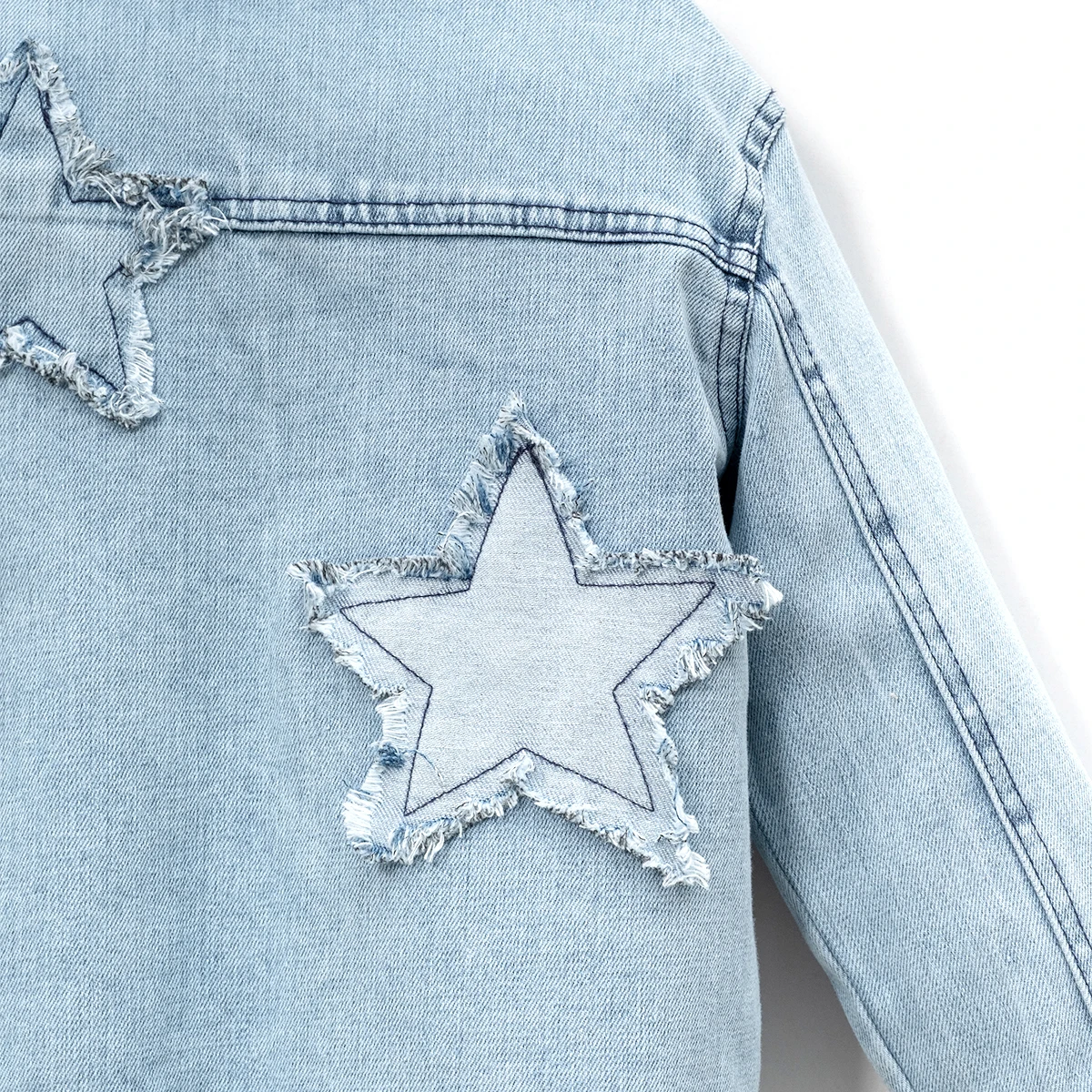 GIRL 5-8 AGE STAR DENIM JACKET
