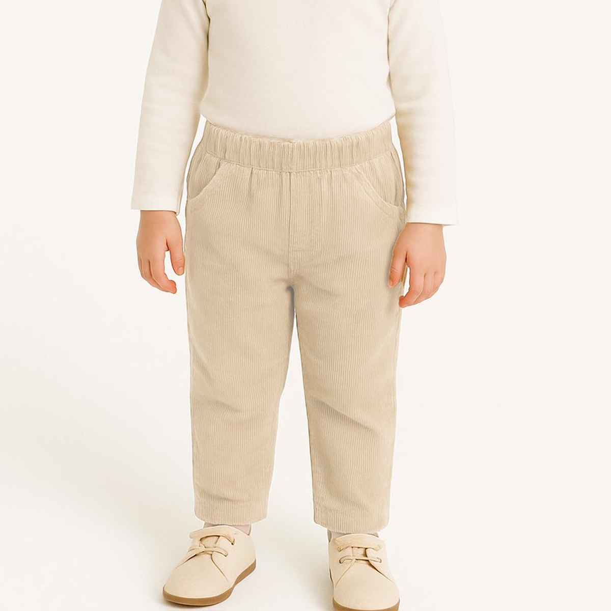 ERKEK ÇOCUK 1-4 YAŞ KADİFE PANTOLON - BEJ