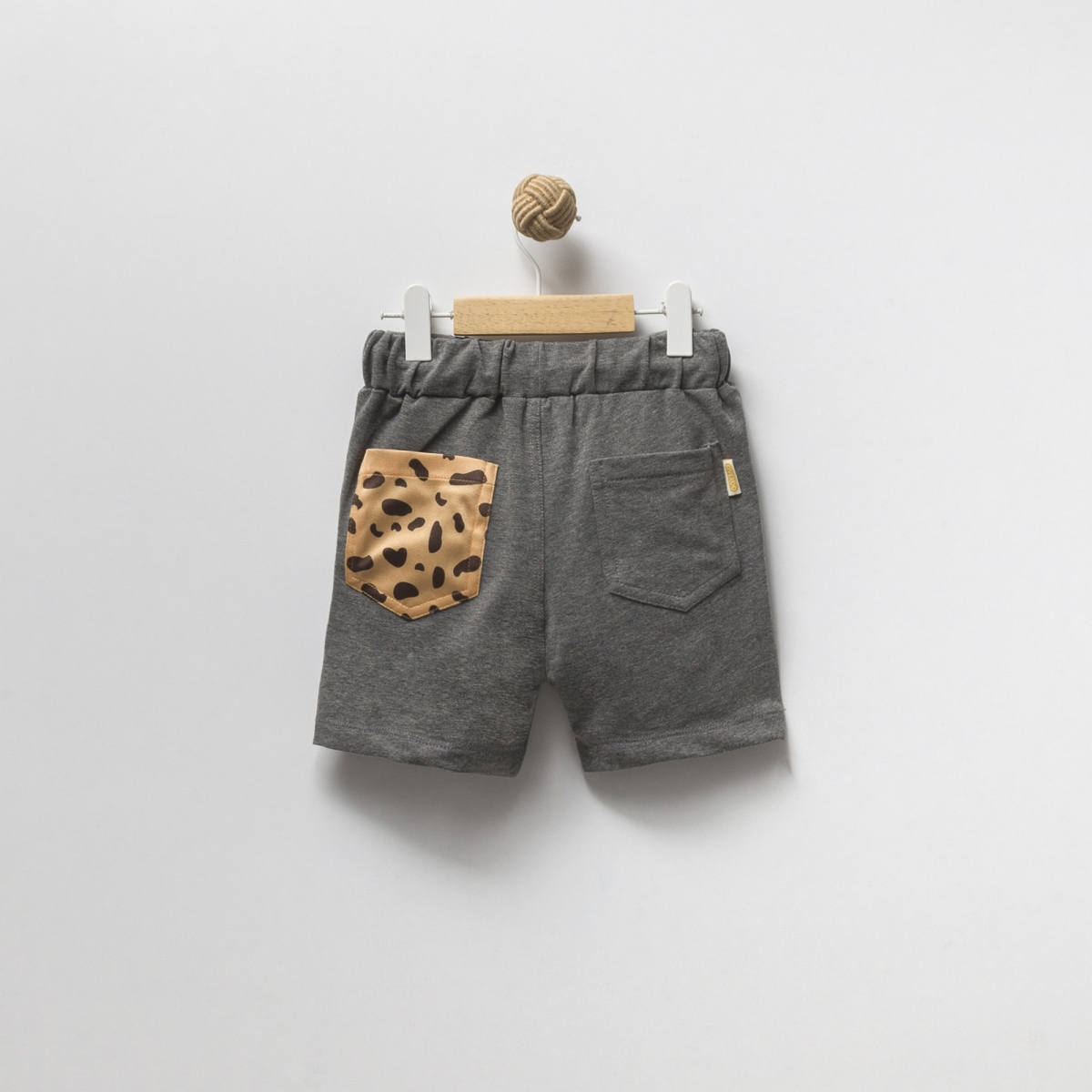 OVERDO BASKILI İKİ İP ŞORT - FÜME