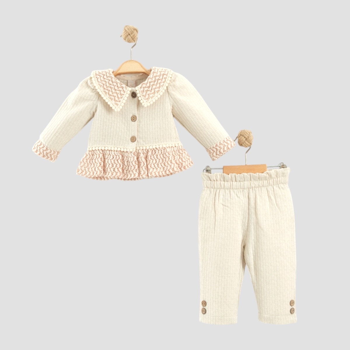 KIZ ÇOCUK 6-24 AY KETEN İKİLİ TAKIM 