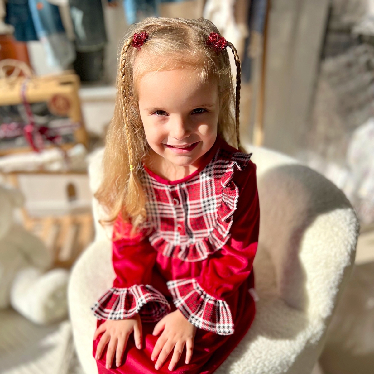 ДЕВОЧКА 5-8 ЛЕТ ВЕЛЮРОВОЕ  ПЛАТЬЕ