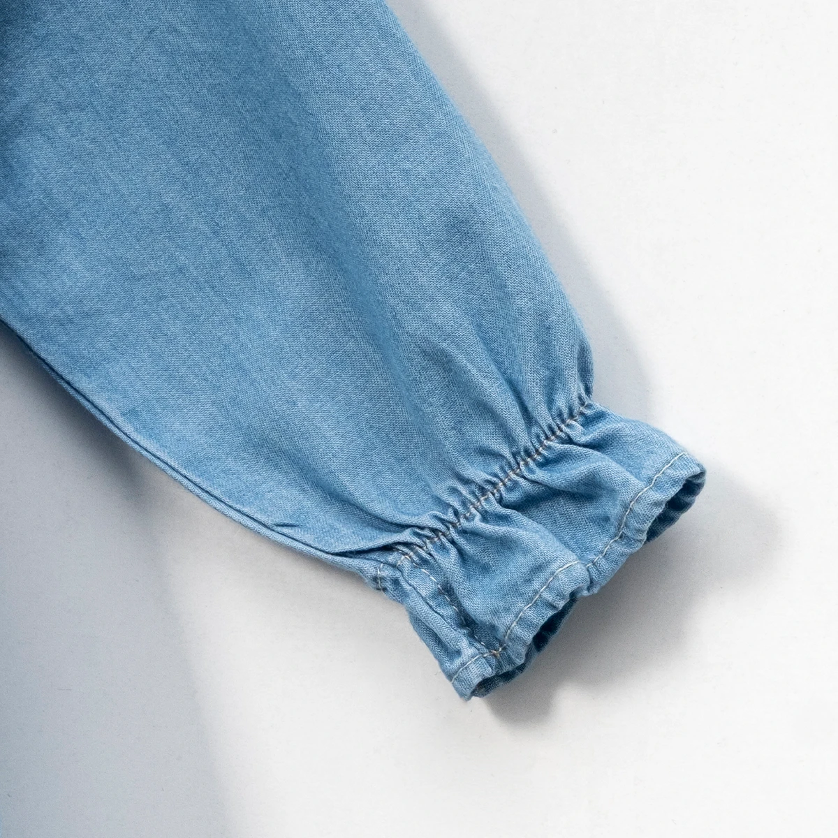 BABY GIRL 9-24 MONTHS COLLAR DETAILED BUCKLE DENIM DRESS