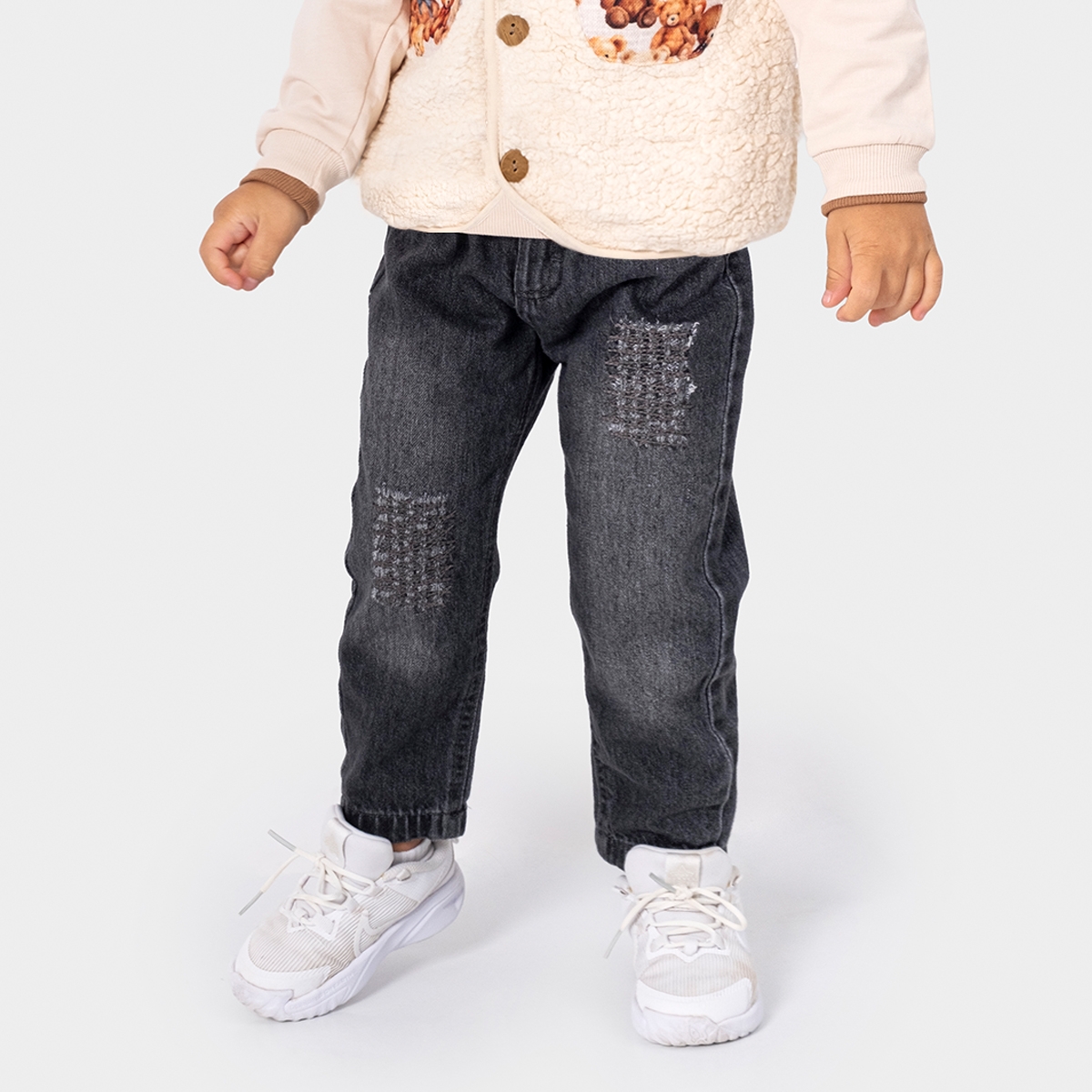BOY CHILD 1-4 AGE EMBROIDERED JEANS