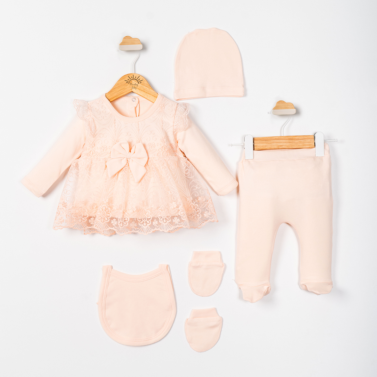 BABY GIRL 0-6 MONTHS 5-PIECE SET