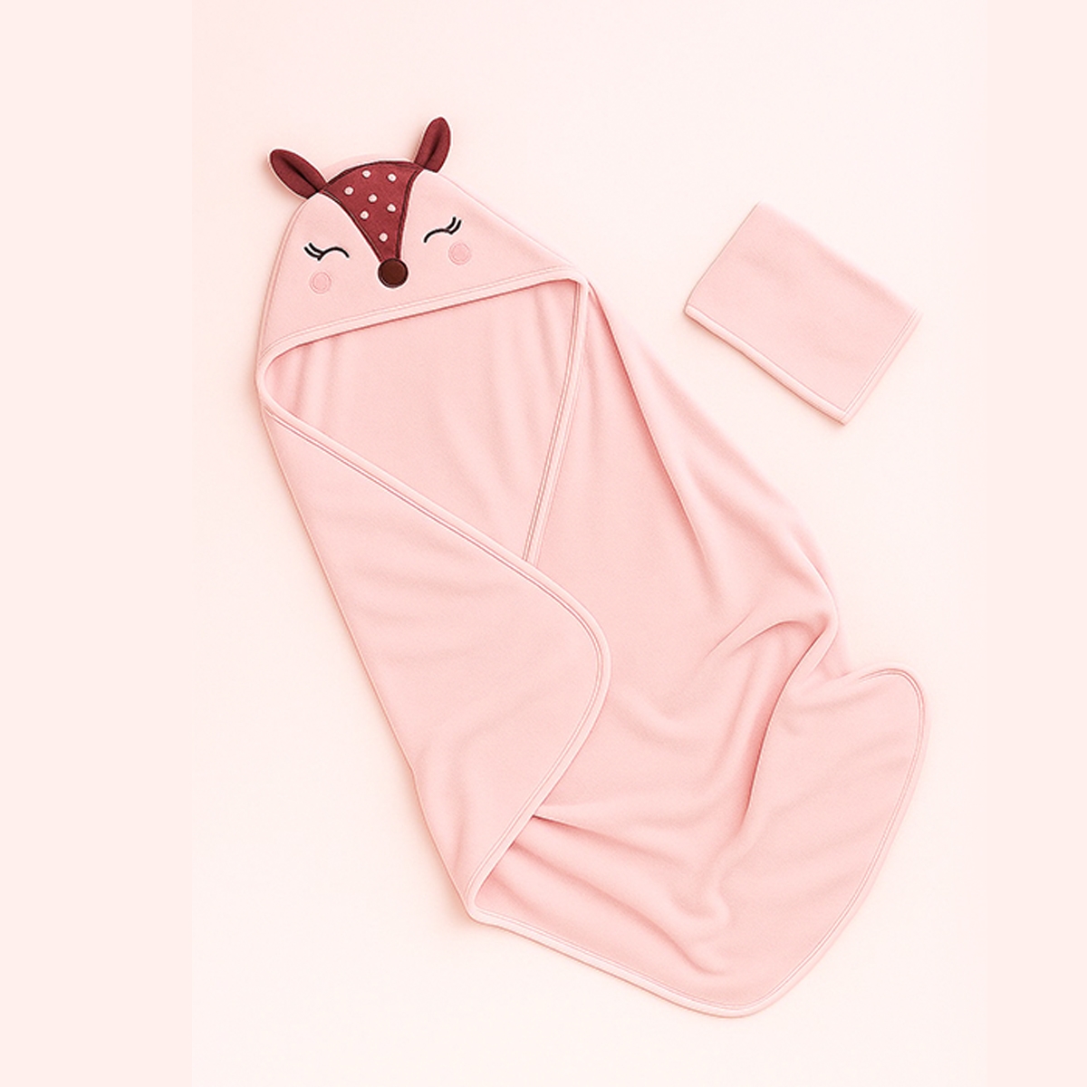 KIZ BEBEK HAVLU-BORNOZ  85X90 CM